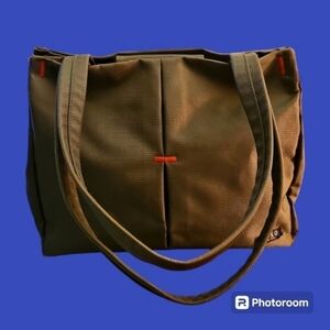 XOXO Army Green Military Nylon Unisex Double Handle Tote Shoulder Bag